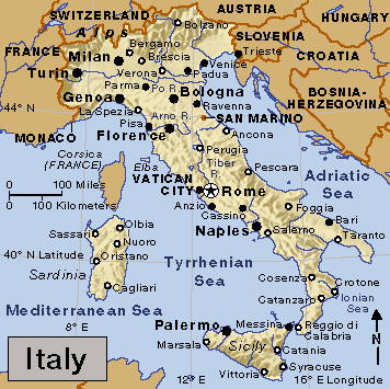 Map of Italy